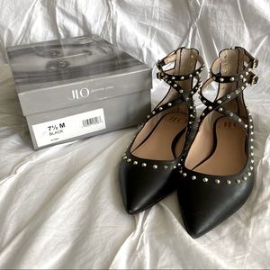 JLO Jennifer Lopez Ayaba Flat, size 7.5